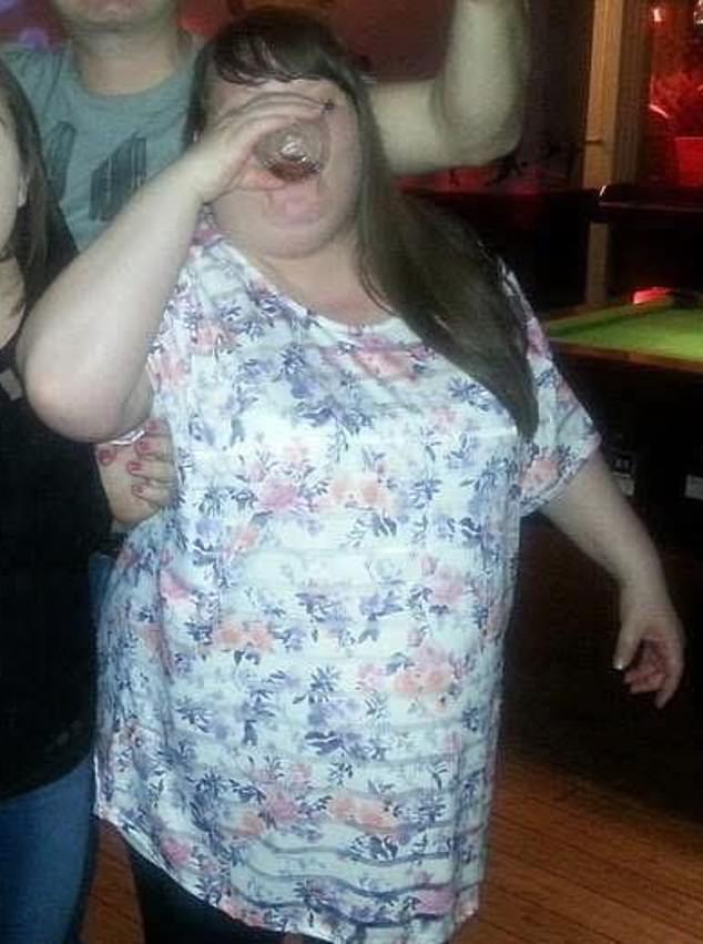 Joanna Parrott before her weight transformation, in which she said her old diet consisted of ‘typically British’ foods