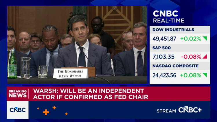 Fed Chair nominee Kevin Warsh says President Trump 'never asked' him to commit to a rate decision