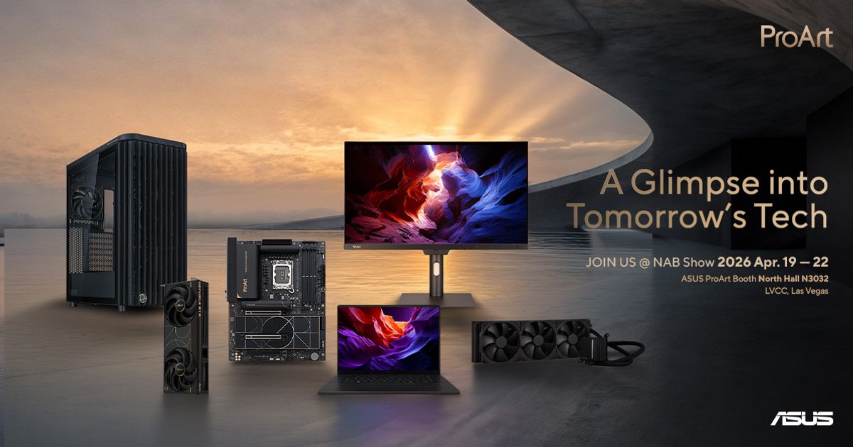 ASUS Showcases Comprehensive AI-Powered Creator Workflows at NAB Show 2026 | ASUS Pressroom