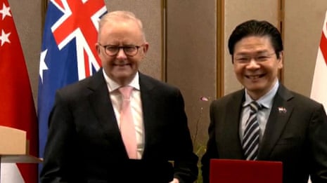 Anthony Albanese announces agreement with Singapore to protect mutual energy security – video 