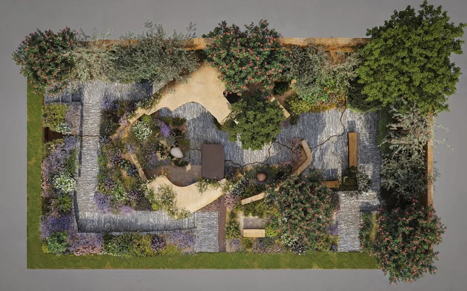 The layout of the Silent No More garden by Darren Hawkes