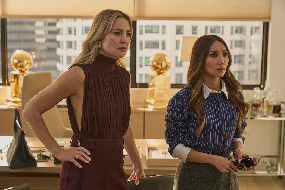 Netflix, Running Point Season 2, Kate Hudson, Brenda Song, Chet Hanks, Ray Romano, Mindy Kaling, Ike Barinholtz, David Stassen, Fabrizio Guido, Drew Tarver, Scott MacArthur, Lisa Rinna, Scott Speedman, Justin Theroux, Basketball, NBA, NBA Finals, The Lakers, Jay Ellis, Uche Agada, Octavia Spencer, Nicole Richie, Max Greenfield, Toby Sandeman, Ken Marino, Jeanie Buss, Jerry Buss, The Los Angeles Lakers