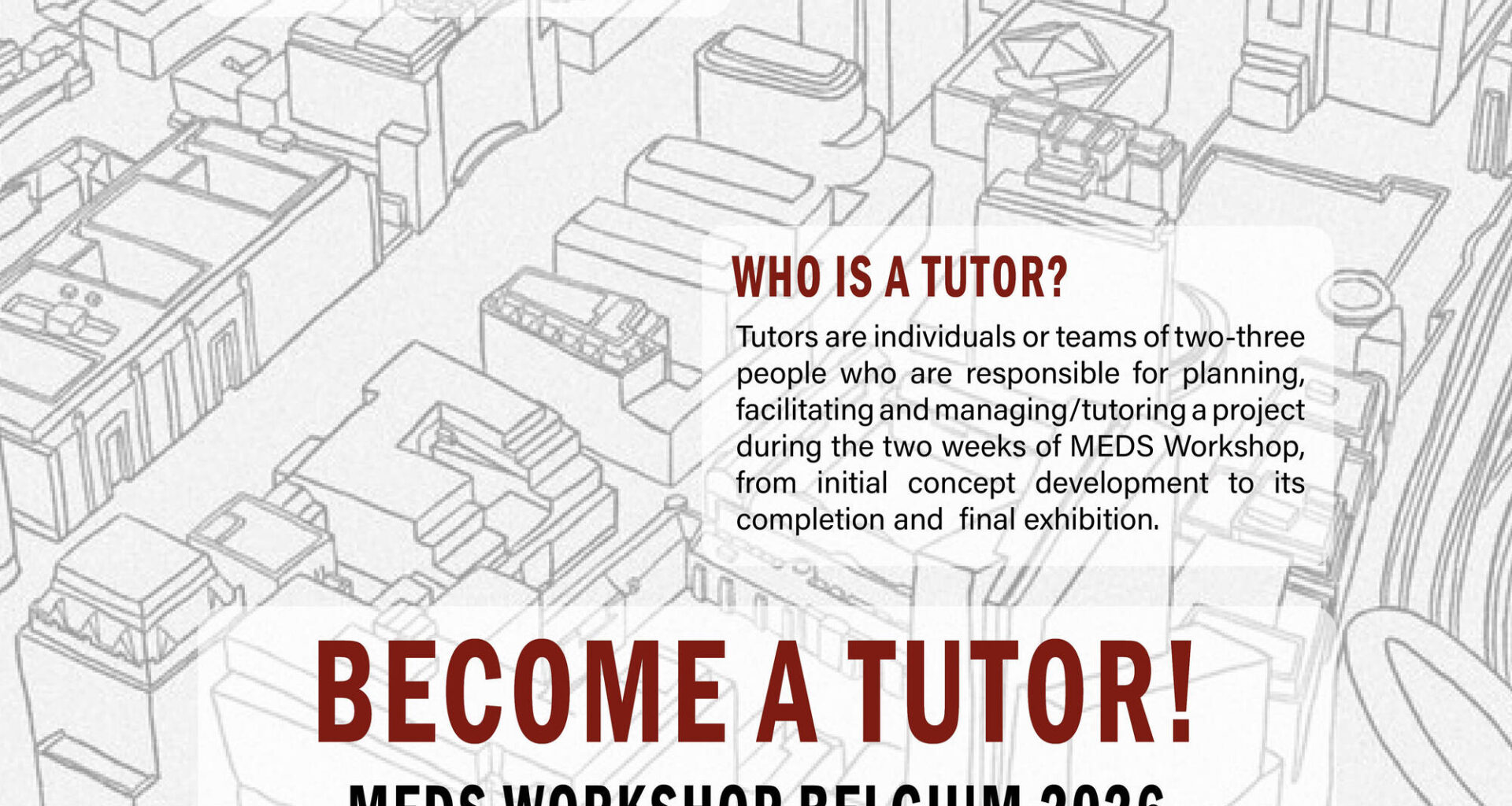 Tutor Call for MEDS Workshop Belgium 2026: Reweaving the Brussels Canal District