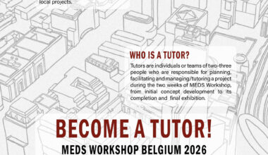 Tutor Call for MEDS Workshop Belgium 2026: Reweaving the Brussels Canal District