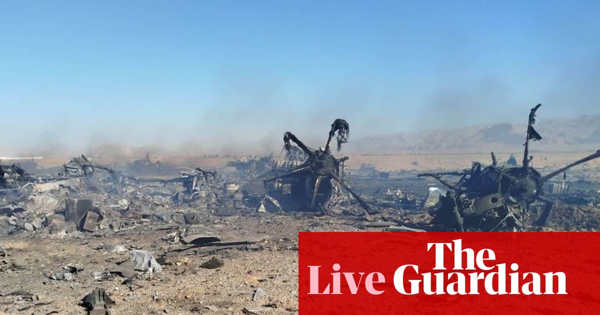 Middle East crisis live: Iran says at least five people killed by US-Israeli attacks during US pilot rescue operation | US-Israel war on Iran
