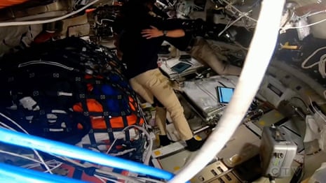 Emotional Artemis II crew names moon crater 'Carroll' after Nasa commander's late wife - video