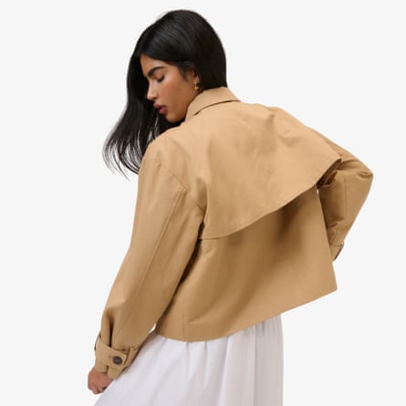 Nobody’s Child Camel Tie Trench Jacket