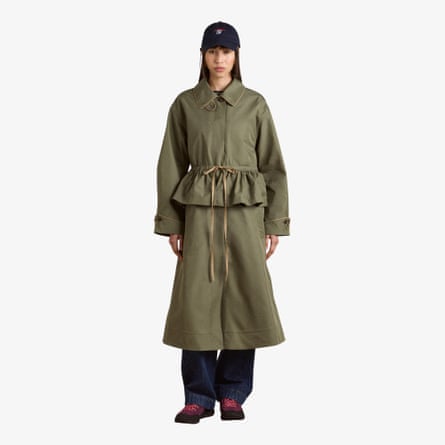 Damson Madder multi-wear myrtle trench in khaki