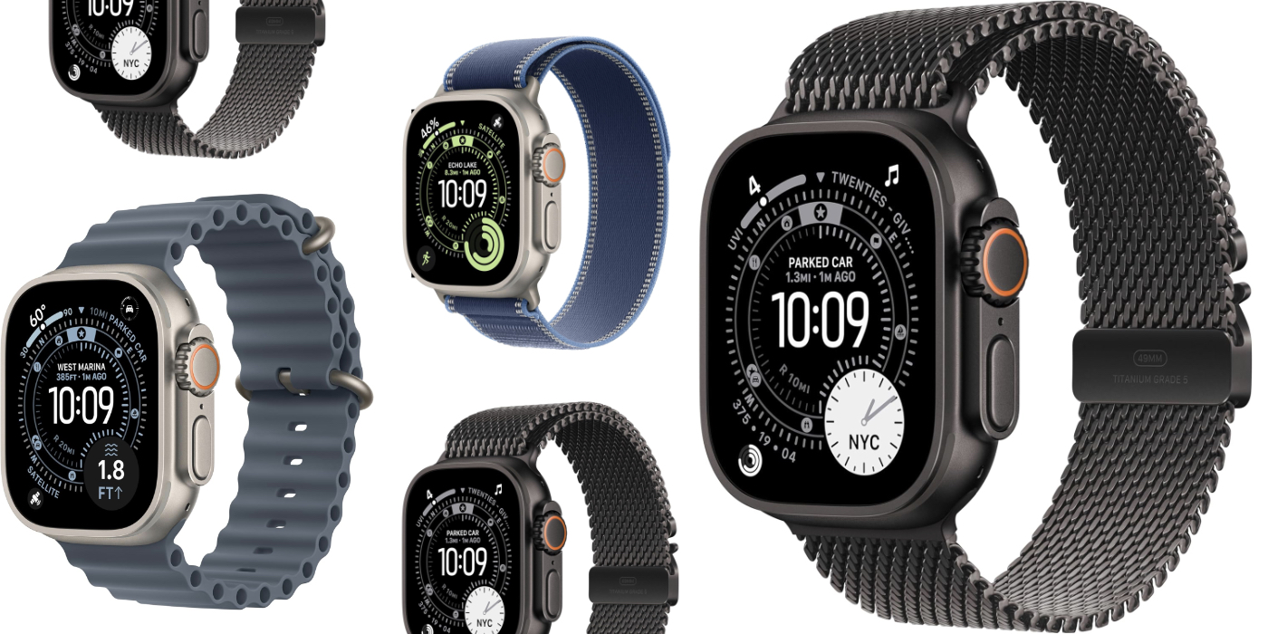 A group of smart watches