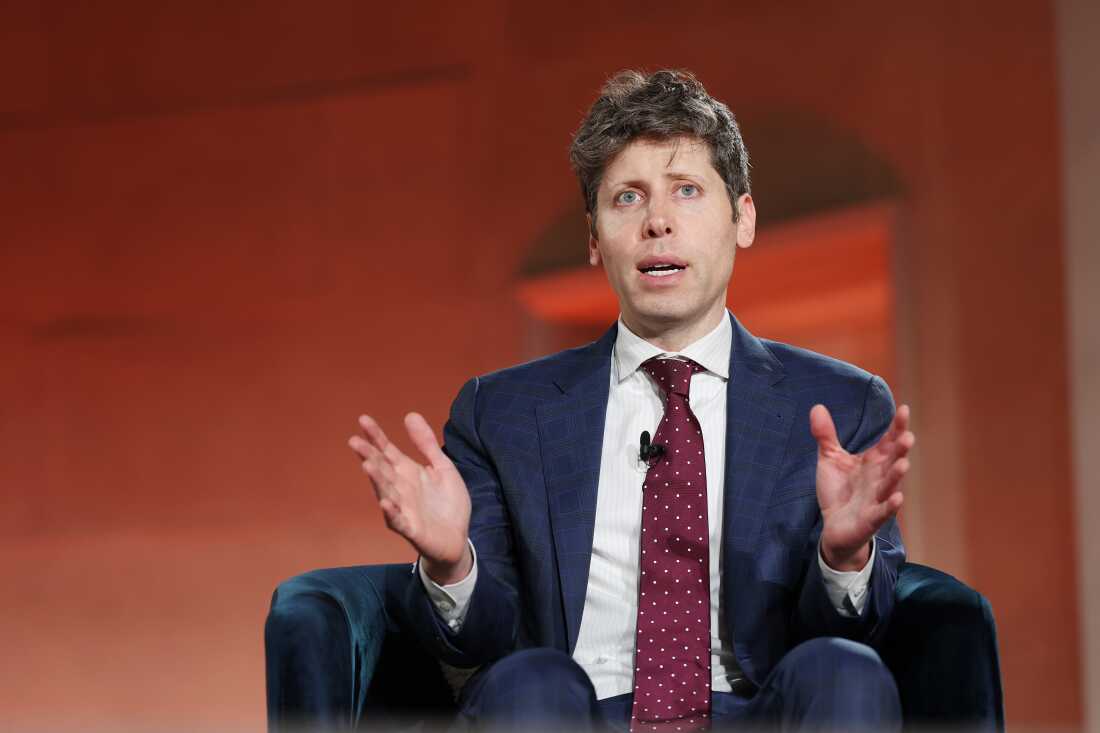 OpenAI CEO Sam Altman speaks at an event in Washington, DC last month. The company's purchase of TBPN comes at a time of growing anxiety in the tech industry over the public perception of artificial intelligence.