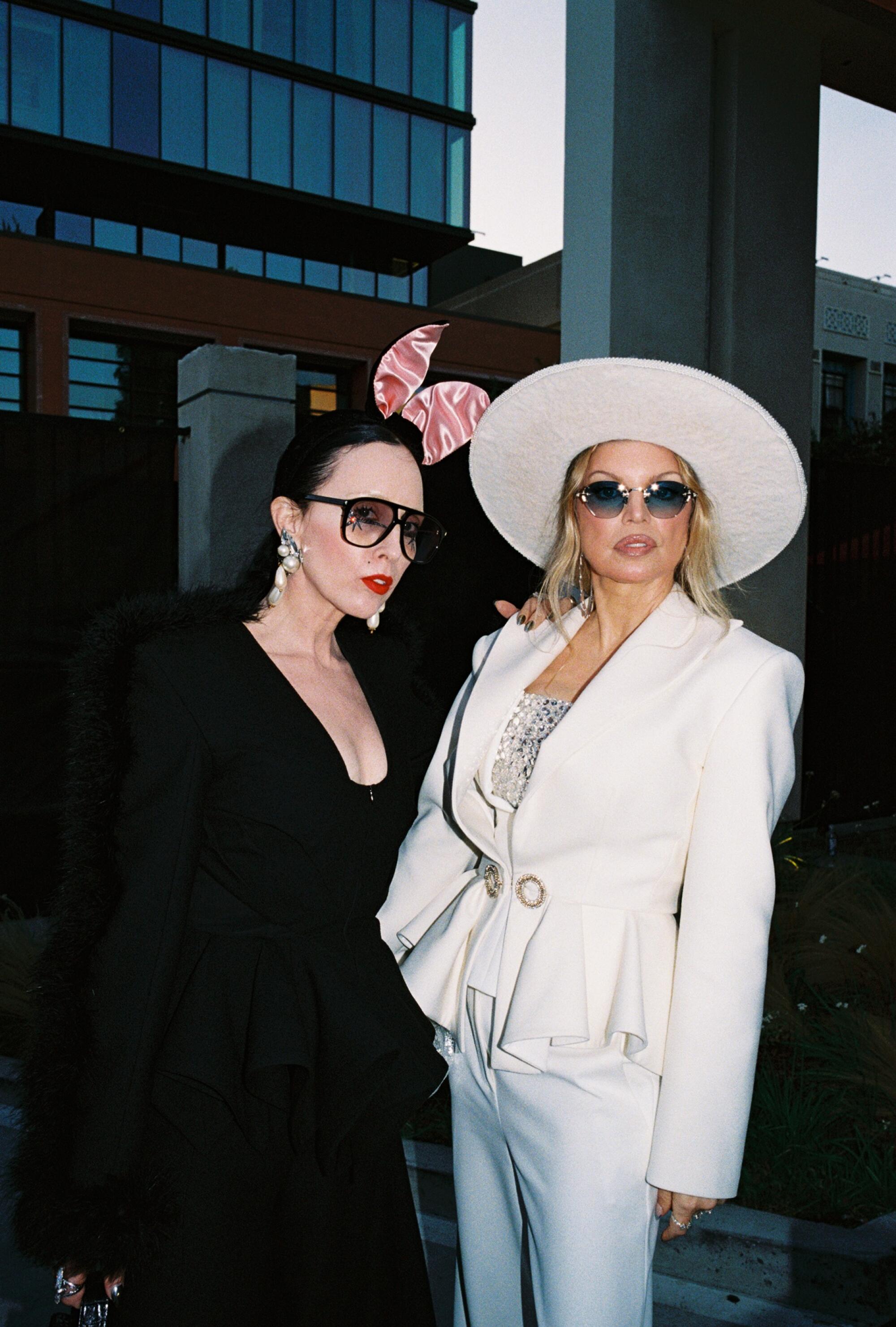 Stylist Bea Åkerlund, left, and Fergie.