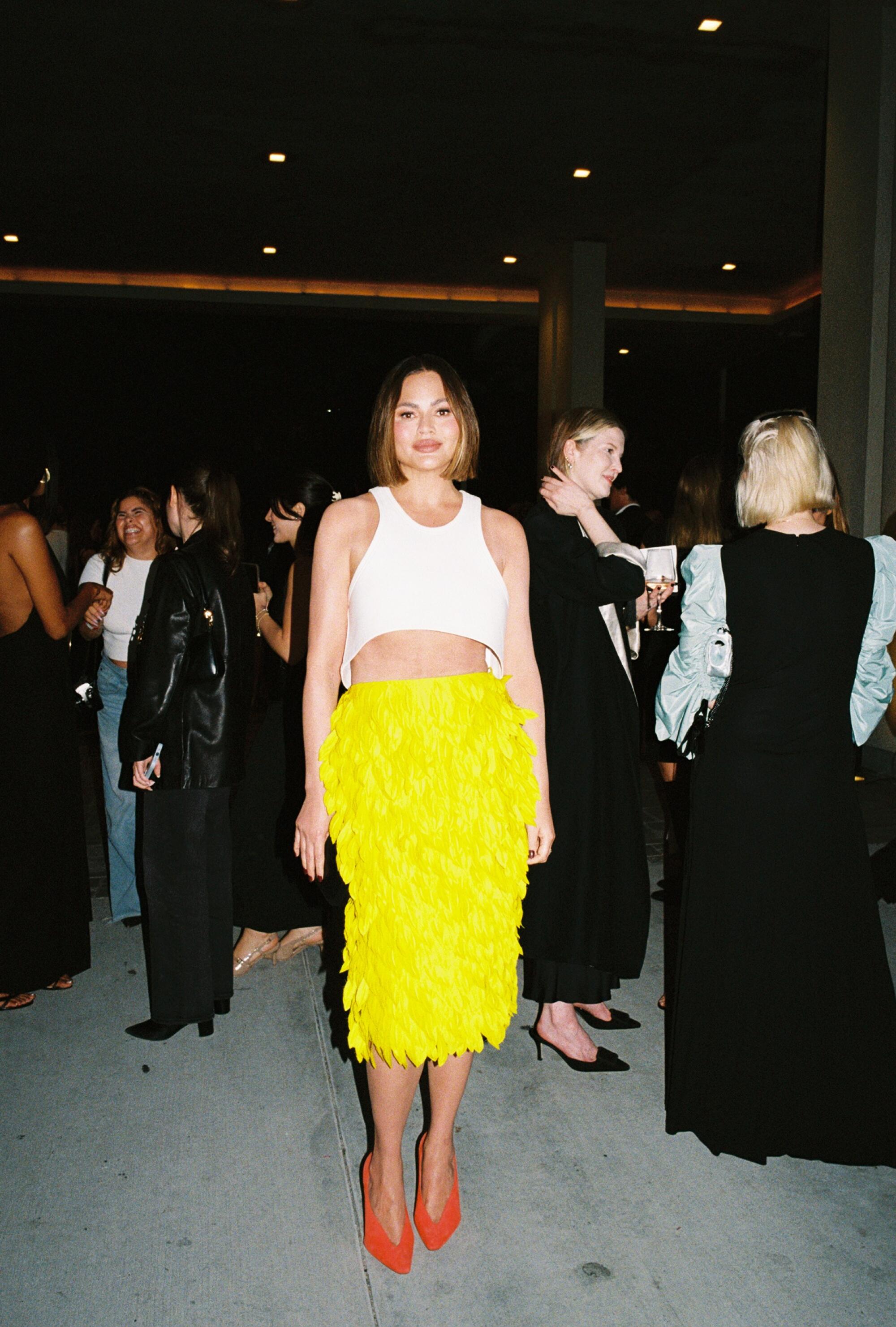 Chrissy Teigen in Balenciaga.