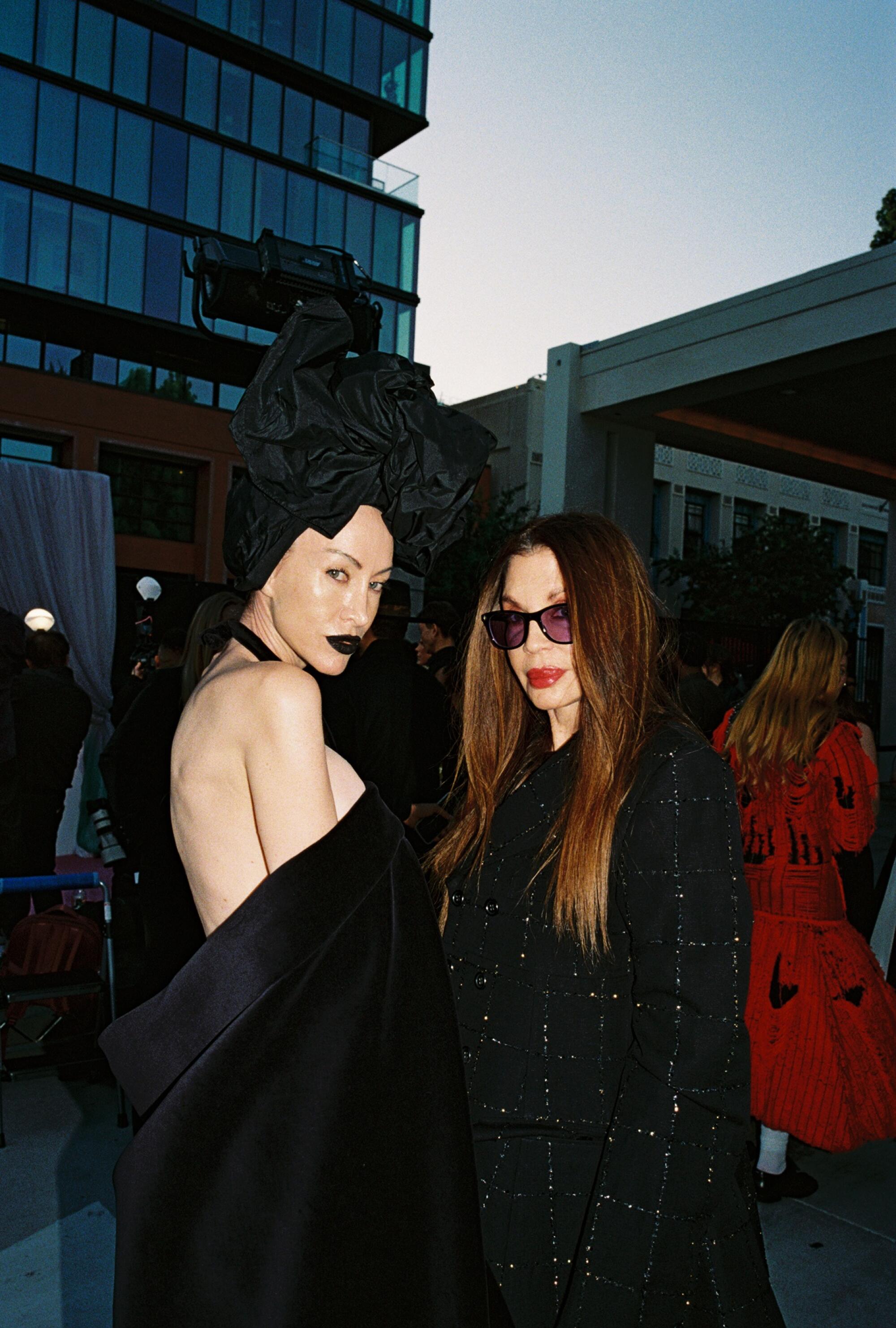 Evis Xheneti and jewelry designer Loree Rodkin.