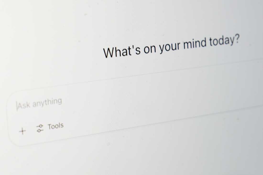 ChatGPT's landing page on a computer screen.