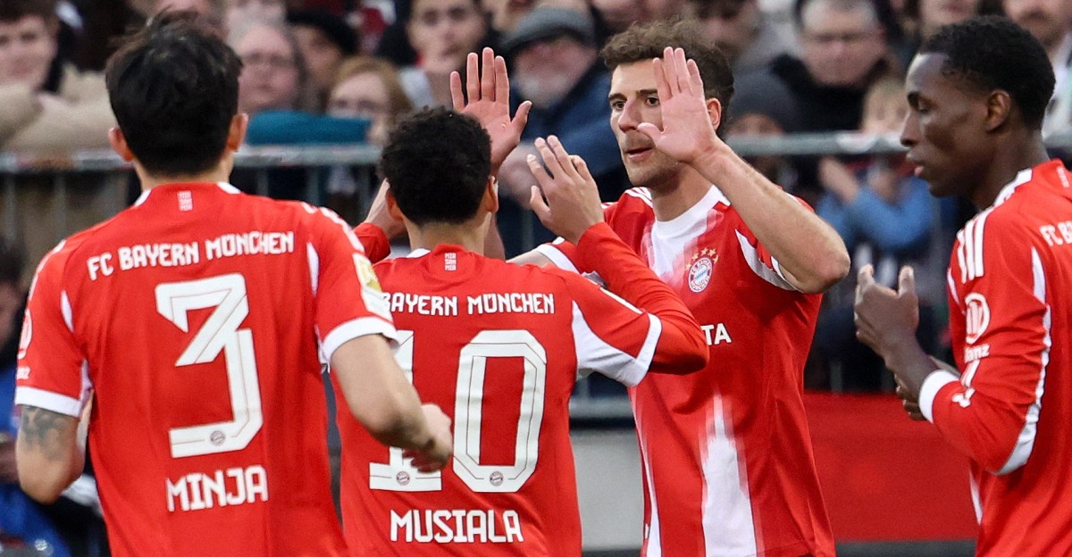Leon Goretzka unaware he scored Bayern Munich’s record breaking goal