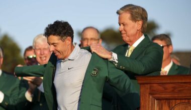 Rory McIlroy goes back-to-back at the Masters to join Jack Nicklaus, Nick Faldo, Tiger Woods