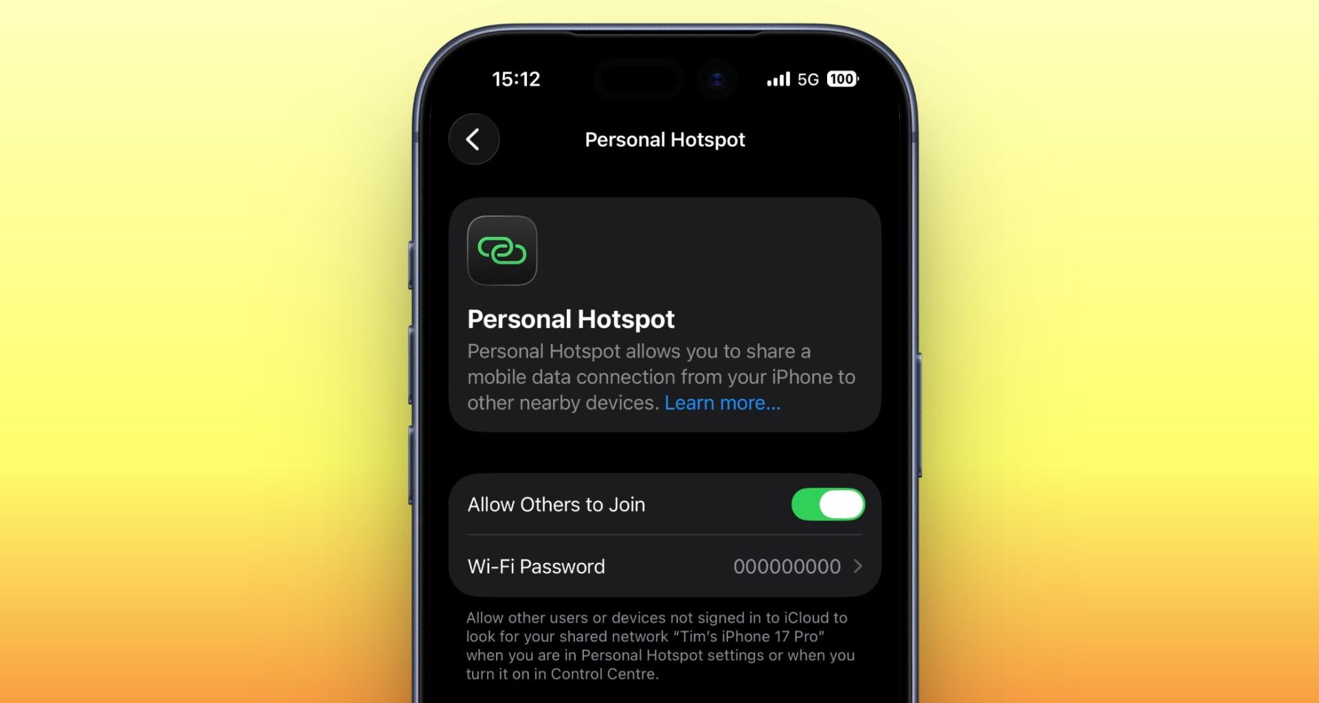Check Who's Using Your iPhone Hotspot Data