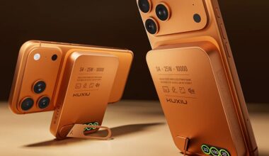 Kuxiu’s new slimmer semi-solid state 10K power bank also has an upgraded display.