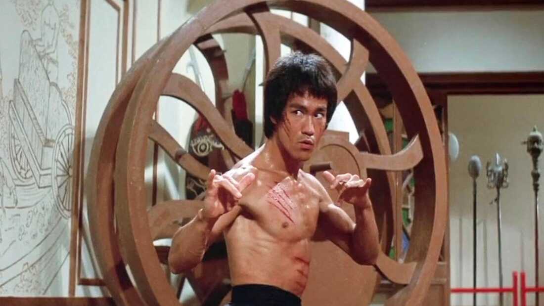 Bruce Lee in Enter the Dragon.