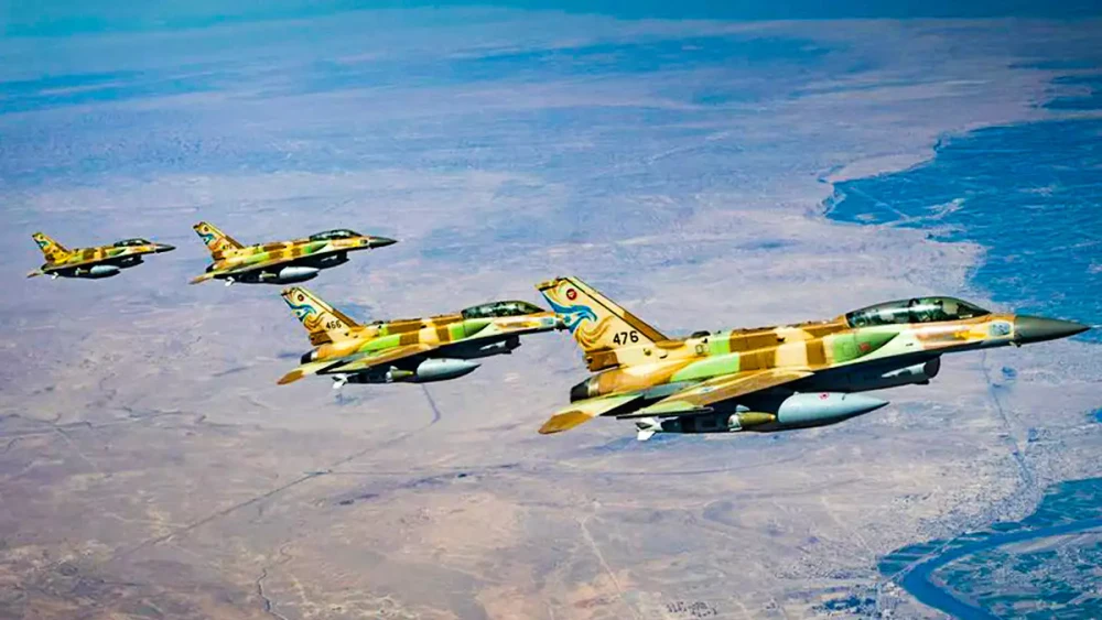 Israeli Air Force F-16I "Sufa" fighter jets over Iran. Credit: IDF Spokesperson's Unit.