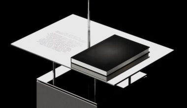 A teaser of Reference Library, the installation Jil Sander will unveil at Milan Design Week.