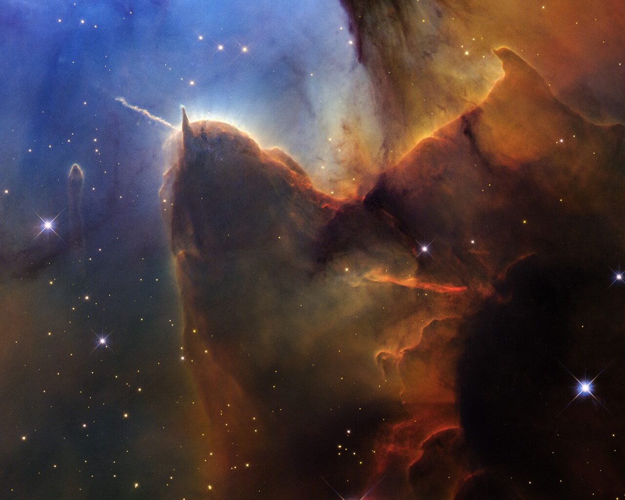 NASA's Hubble Dazzles With Young Stars in Trifid Nebula