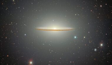 A view of the Sombrero Galaxy captured by the Dark Energy Camera. Credit: CTIO/NOIRLab/DOE/NSF/AURA. Image Processing: T.A. Rector (University of Alaska Anchorage/NSF NOIRLab), D. de Martin & M. Zamani (NSF NOIRLab)