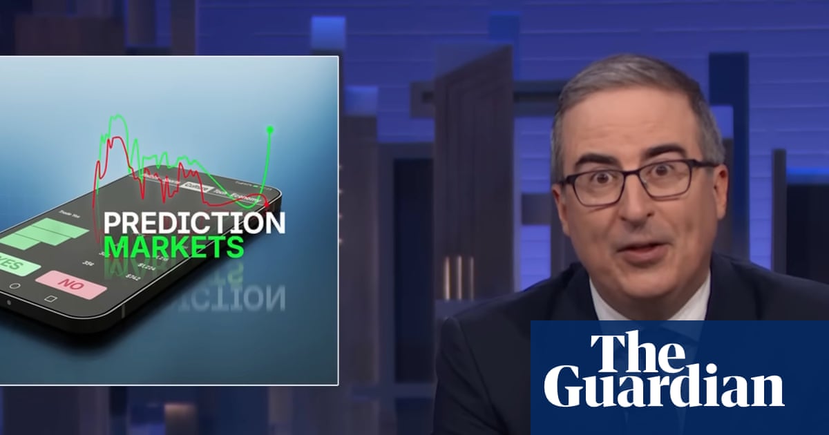 John Oliver on prediction markets: ‘Betting on war is really dark’ | John Oliver