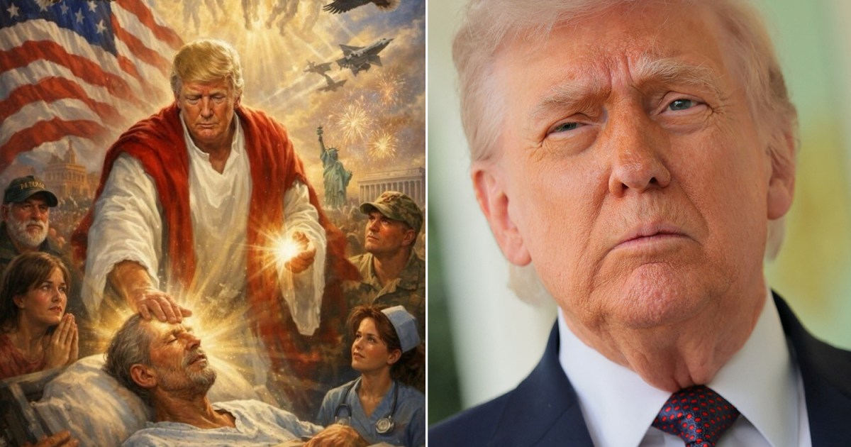 Trump deletes image of himself as Jesus-like saviour after backlash | Donald Trump News