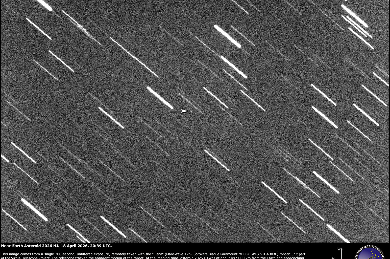 Near-Earth Asteroid 2026 GJ: 18 April 2026.