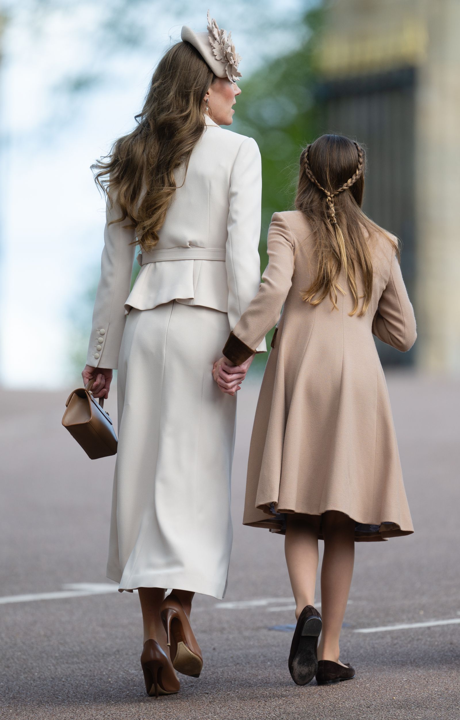 Kate Middleton Princess Charlotte of Wales and Catherine Princess of Wales attend the 2026 Easter Matins Service at St...