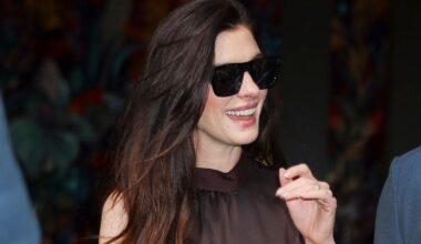 Anne Hathaway Proves Every Summer Slip Dress Needs High-Contrast Sneakers and No-Show Socks