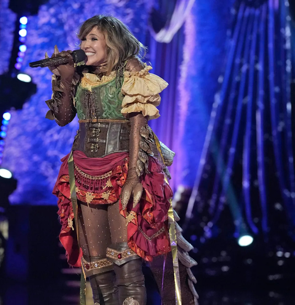 THE MASKED SINGER: REVEAL: Rachel Platten as Pangolin on "Semi-Finals" episode of THE MASKED SINGER airing Wednesday, Mar. 25 (8:00-9 PM ET/PT) on FOX. ©2026 Fox Media LLC. CR: Trae Patton/ FOX.