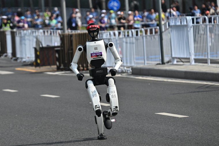 Image: CHINA-TECHNOLOGY-ROBOTS-ATHLETICS