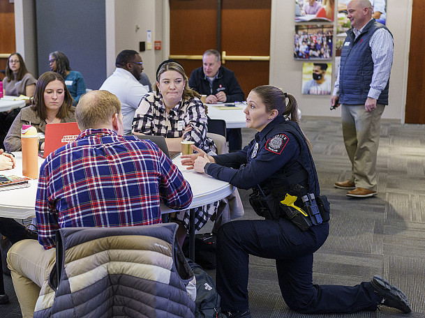 Little 500 emergency tabletop exercise at IU Bloomington on Tuesday, March 24, 2026. (Photo by Chris Meyer/Indiana University)