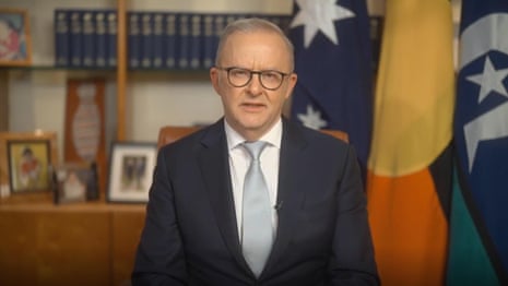 Australian PM says ‘next few months may not be easy’ in rare address to the nation – video