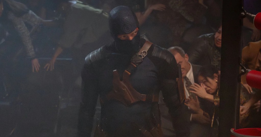 Wilson Bethel as Bullseye in a costume in Daredevil: Born Again