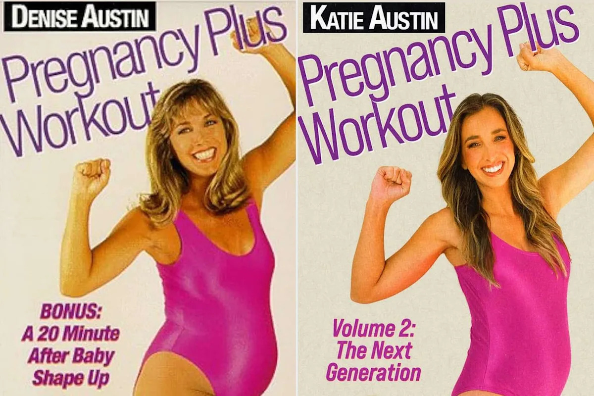 Fitness Icon Denise Austin Celebrates 'Full Circle Moment' as Daughter Katie Austin Recreates Pregnancy Workout Video Cover