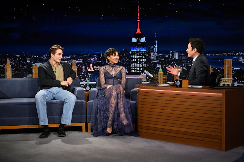 Robert Pattinson, Zendaya and Jimmy Fallon