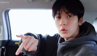 Soobin of Tomorrow X Together is seen in a video posted on April 1. [SCREEN CAPTURE]