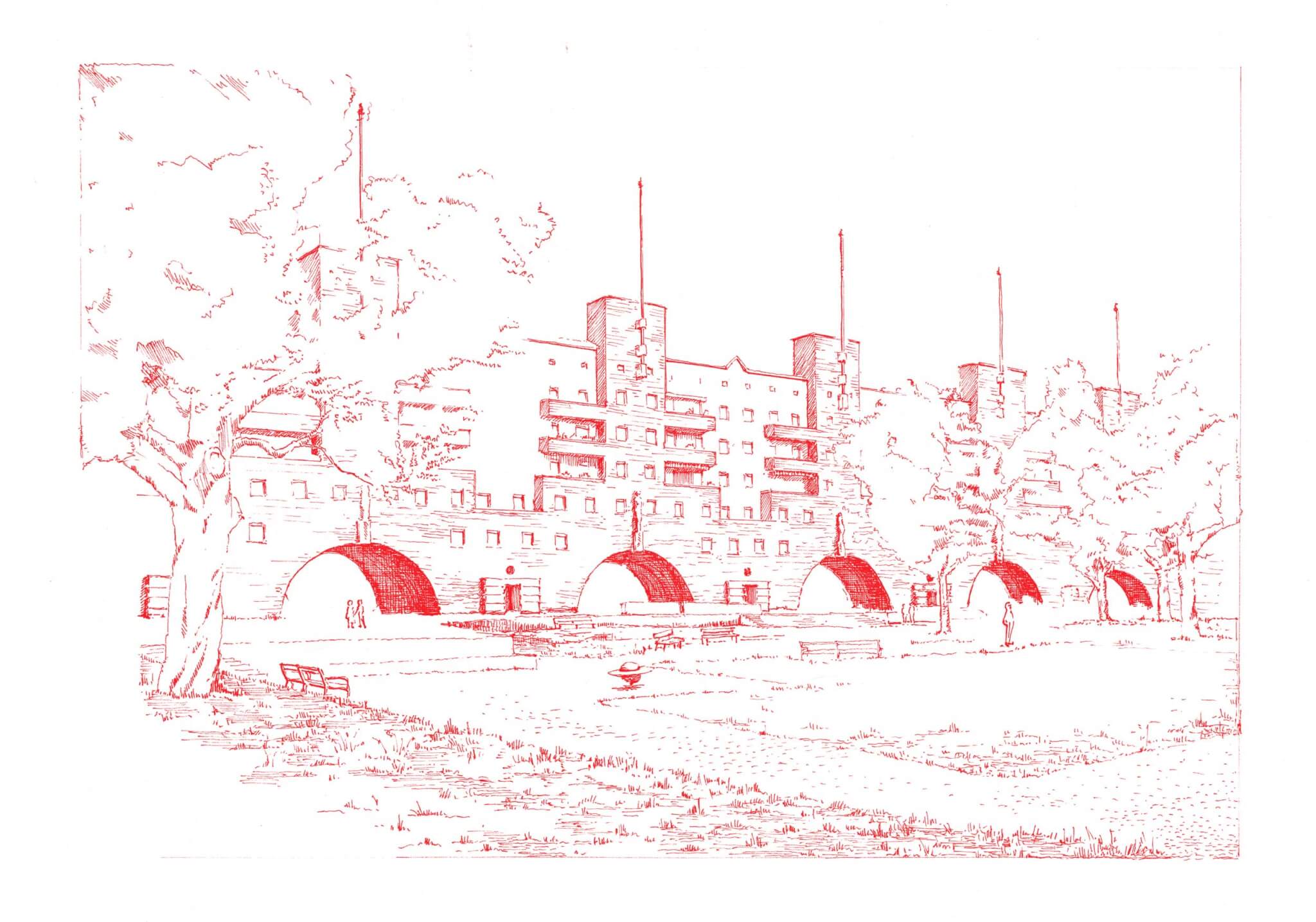 illustration of Karl Marx Hoff