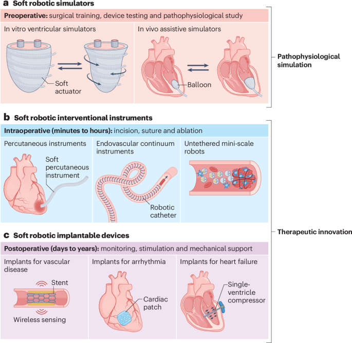 Soft robotic devices for cardiovascular medicine