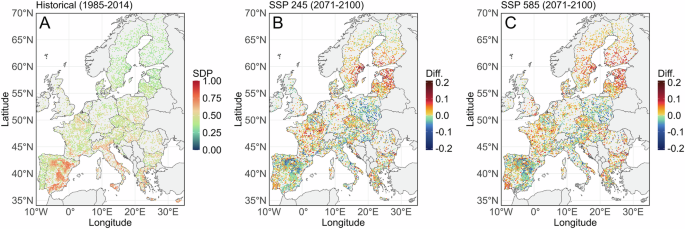 Soil degradation in Europe is projected to accelerate under changing land use and climate
