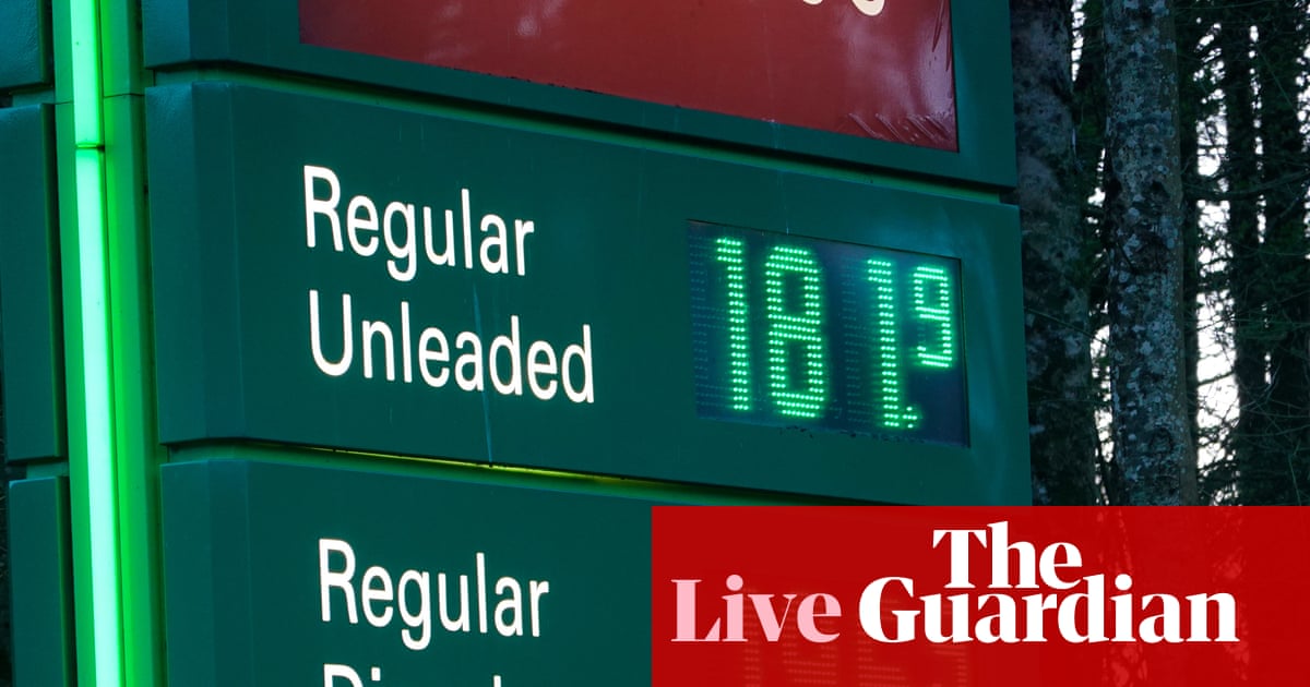 UK hit by record rise in fuel prices, and ‘biggest mortgage shock since mini-budget’ as Iran war bites – business live | Business