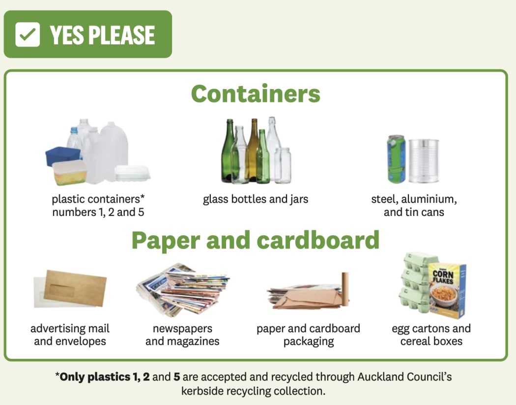 Auckland recycling guidelines