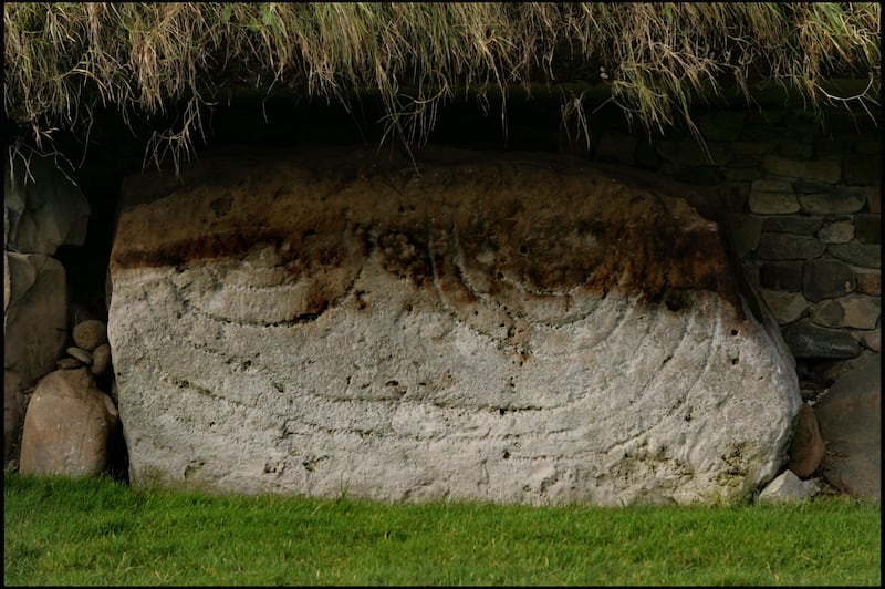 Carvings at Knowth, the neolithic passage tomb in Co Meath, are thought to show the cycles and phases of the moon. Photograph: David Sleator