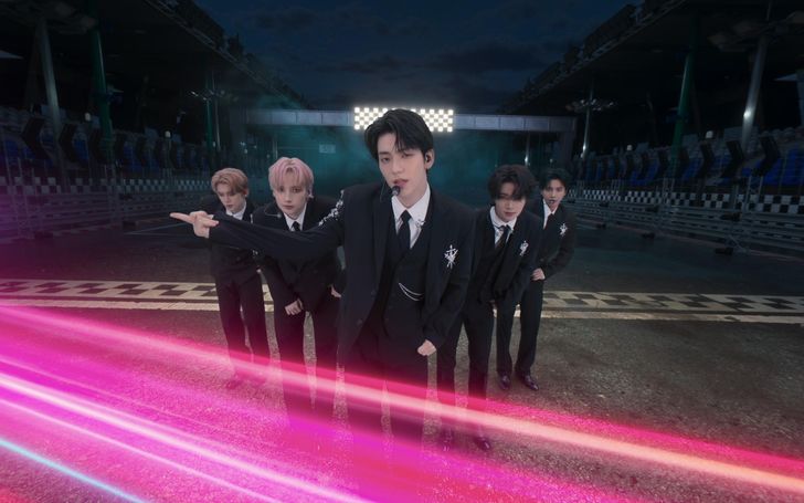 Members of K-pop boy band TXT perform during the group's virtual reality (VR) concert, 'TOMORROW X TOGETHER VR CONCERT : HEART ATTACK.' Courtesy of AMAZE