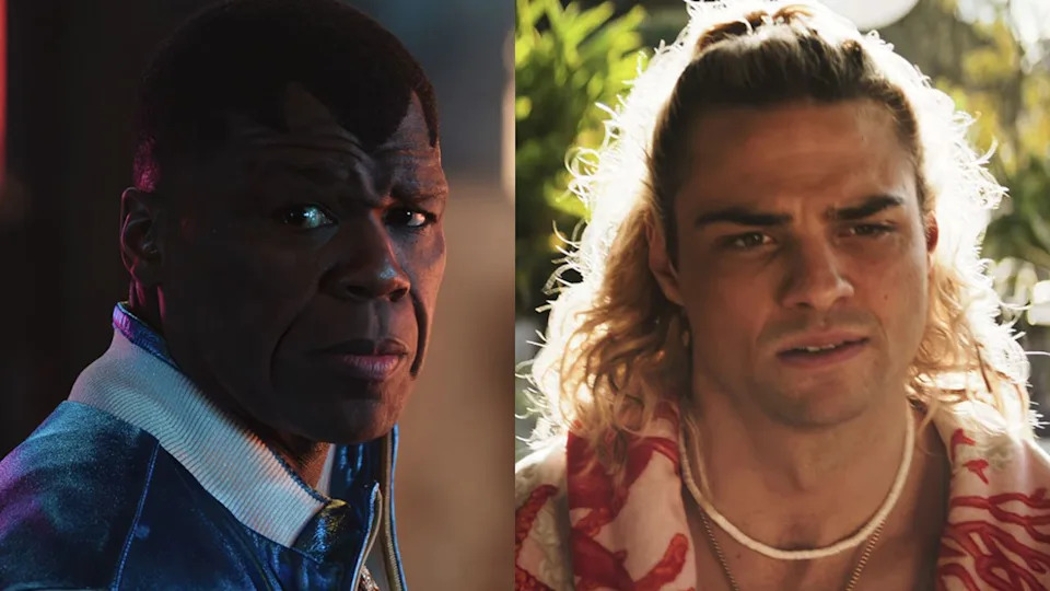  50 Cent as Balrog, Noah Centineo as Ken Masters. 