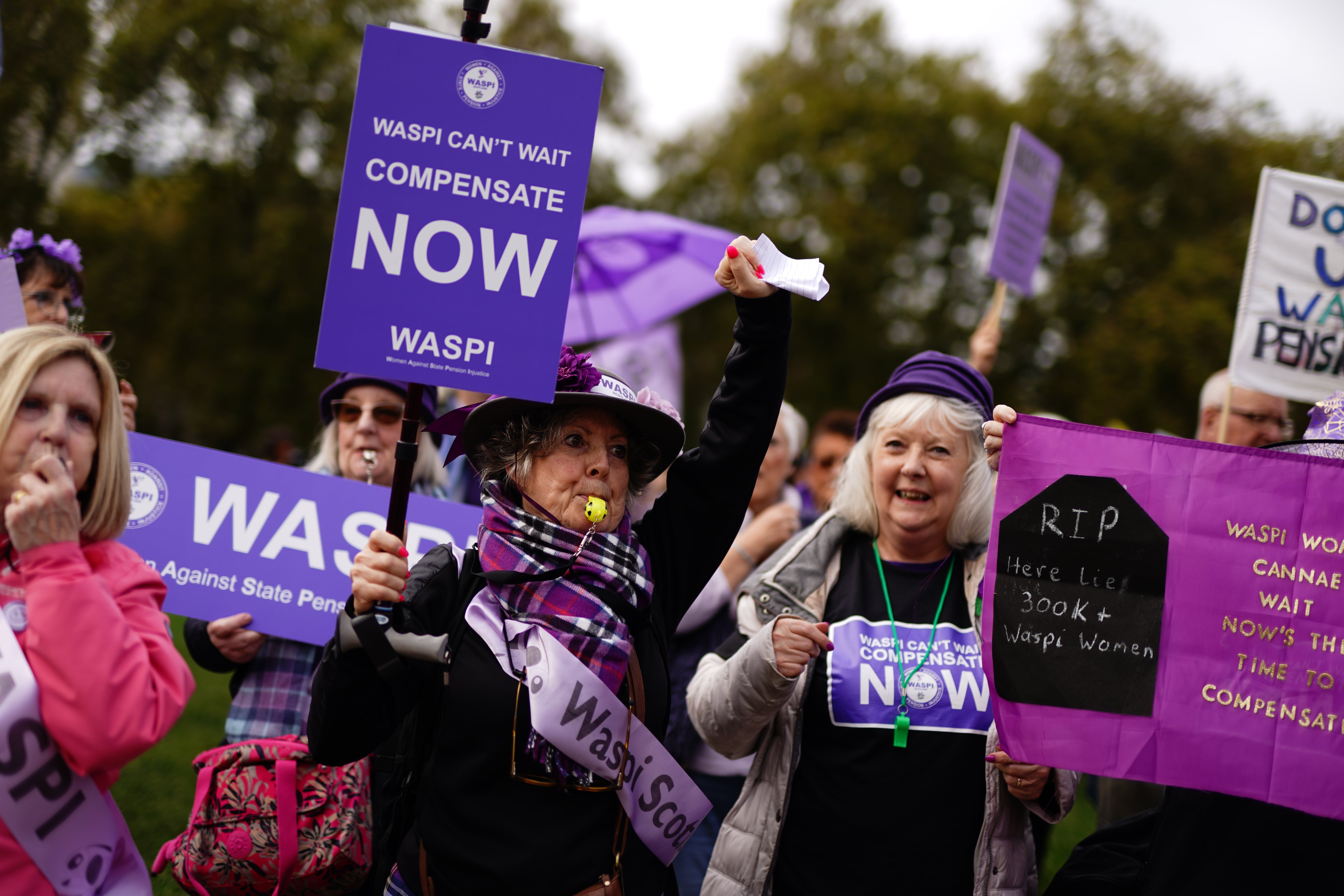 Waspi campaigners were recently told that they would receive no compensation