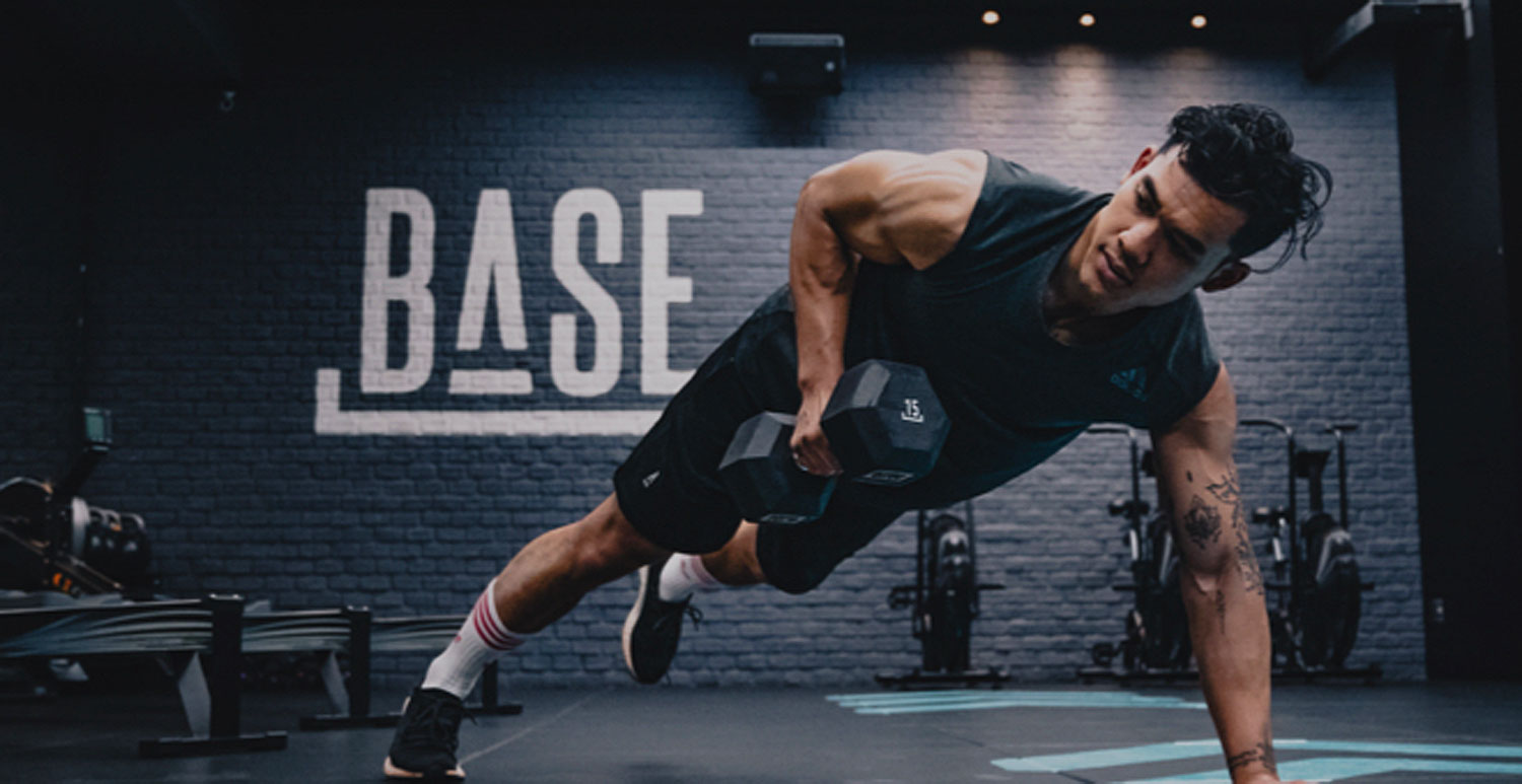 A man trains at Base Bangkok. (Photo: Jack Thomas)